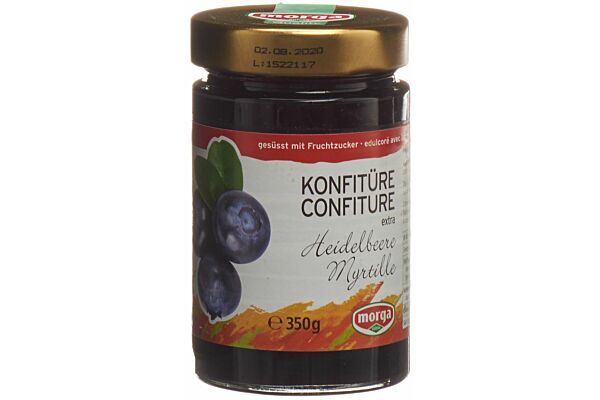 MORGA confiture myrtilles av fructose 350 g