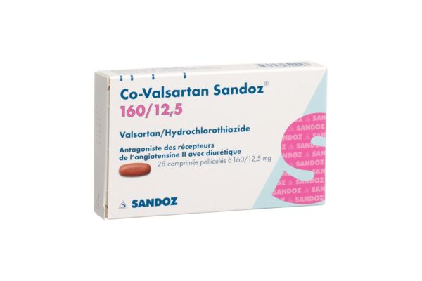 Co-Valsartan Sandoz cpr pell 160/12.5 28 pce