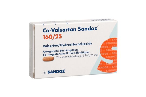 Co-Valsartan Sandoz cpr pell 160/25 28 pce