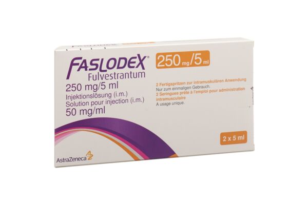 Faslodex sol inj 250 mg/5ml 2 ser pré 5 ml