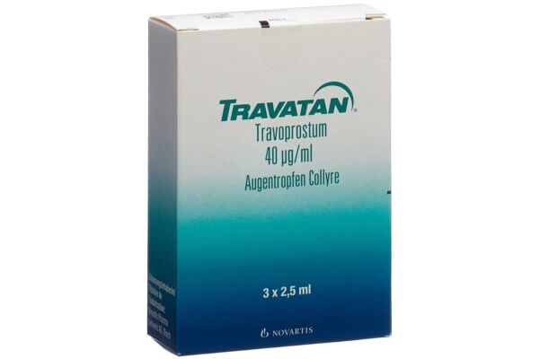 Travatan gtt opht 40 mcg/ml 3 fl 2.5 ml