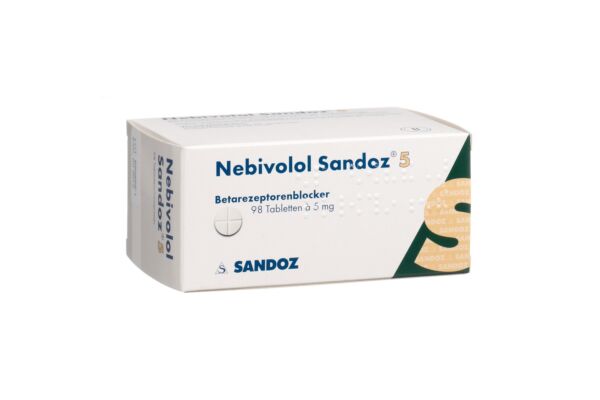 Nébivolol Sandoz cpr 5 mg 98 pce