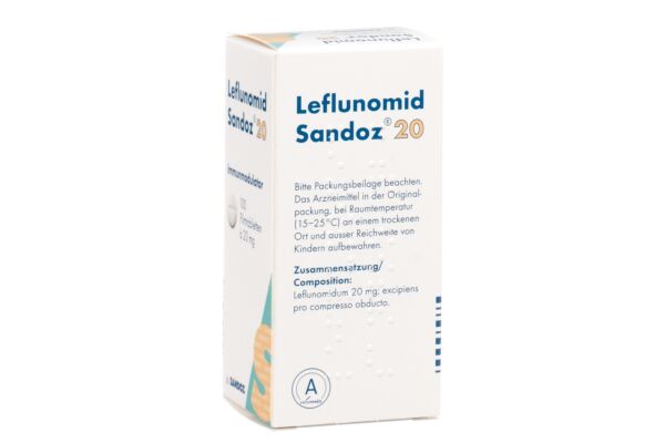 Leflunomid Sandoz Filmtabl 20 mg Ds 100 Stk