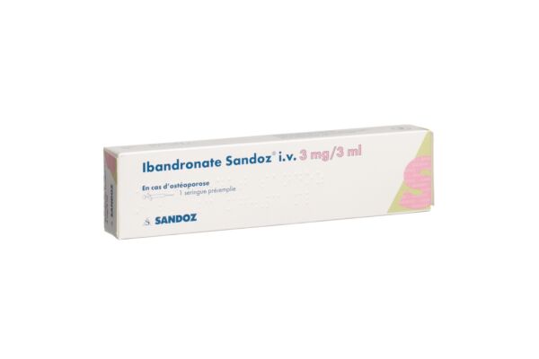 Ibandronate Sandoz sol inj 3 mg/3ml i.v. ser pré 3 ml