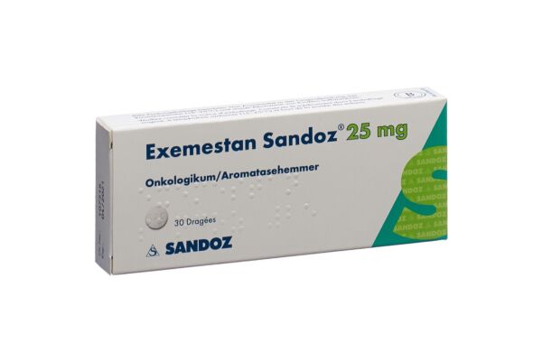 Exémestane Sandoz cpr pell 25 mg 30 pce