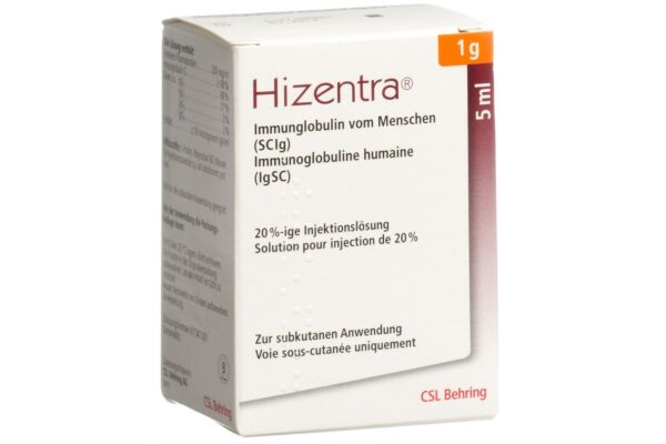 Hizentra Inj Lös 1 g/5ml Durchstf 5 ml