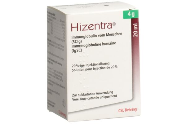 Hizentra Inj Lös 4 g/20ml Durchstf 20 ml