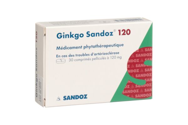 Ginkgo Sandoz Filmtabl 120 mg 30 Stk