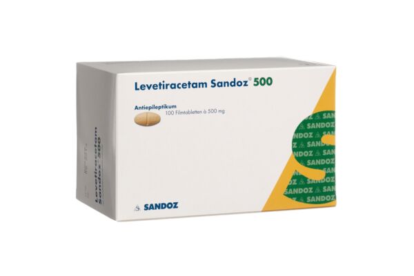 Lévétiracétam Sandoz cpr pell 500 mg 100 pce