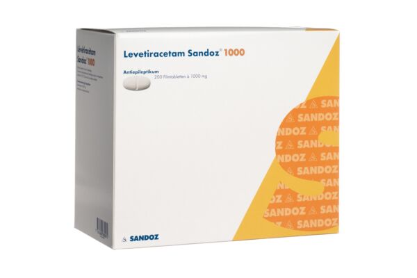 Lévétiracétam Sandoz cpr pell 1000 mg 200 pce