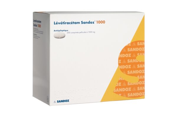 Lévétiracétam Sandoz cpr pell 1000 mg 200 pce