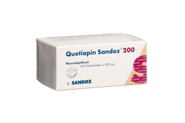 Quetiapin Sandoz Filmtabl 200 mg 100 Stk