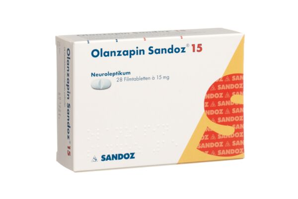 Olanzapine Sandoz cpr pell 15 mg 28 pce