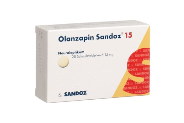 Olanzapine Sandoz cpr orodisp 15 mg 28 pce