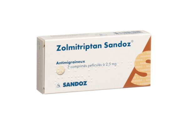 Zolmitriptan Sandoz Filmtabl 2.5 mg 3 Stk