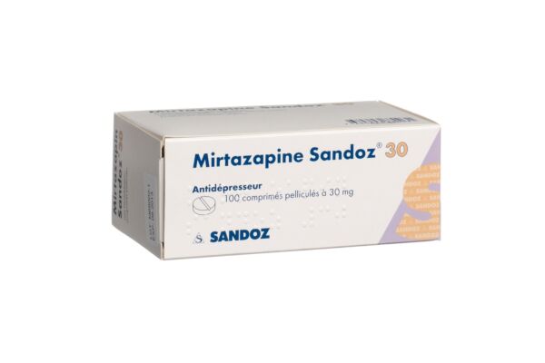 Mirtazapin Sandoz Filmtabl 30 mg 100 Stk