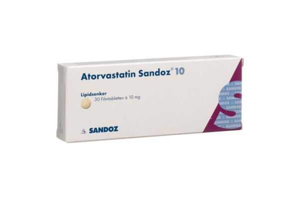 Atorvastatine Sandoz cpr pell 10 mg 30 pce