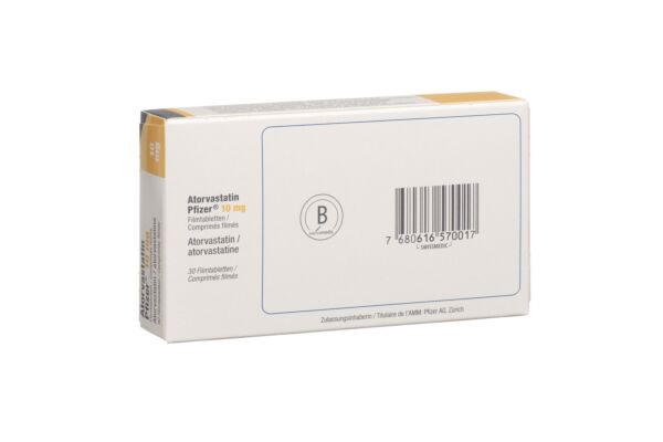 Atorvastatin Pfizer Filmtabl 10 mg 30 Stk