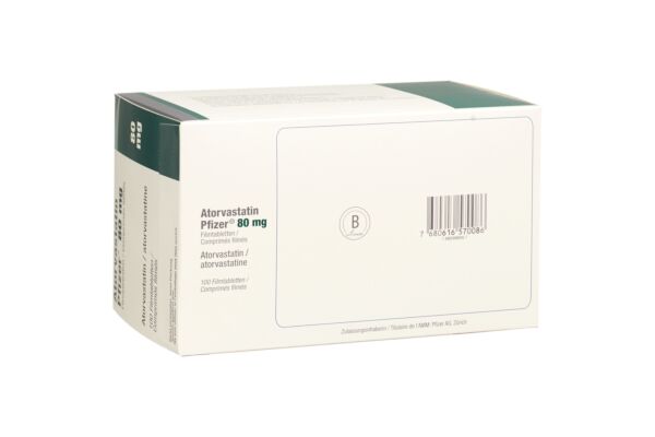 Atorvastatin Pfizer cpr pell 80 mg 100 pce