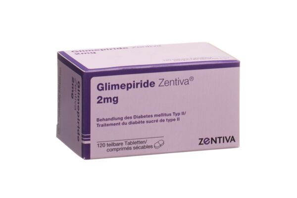 Glimepiride Zentiva Tabl 2 mg 120 Stk