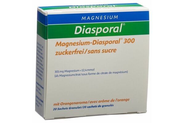 Magnesium Diasporal gran 300 mg sans sucre sach 20 pce