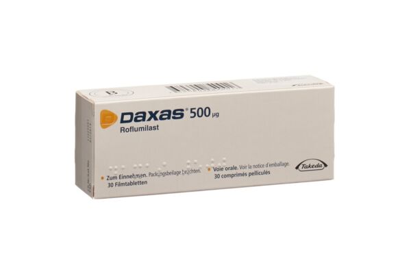 Daxas cpr pell 500 mcg 30 pce