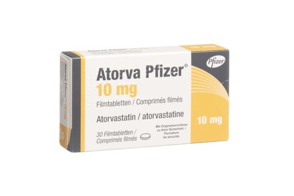 Atorva Pfizer cpr pell 10 mg 30 pce