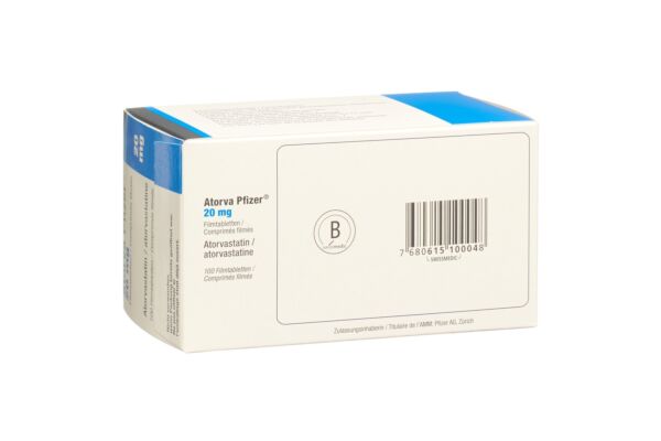 Atorva Pfizer Filmtabl 20 mg 100 Stk