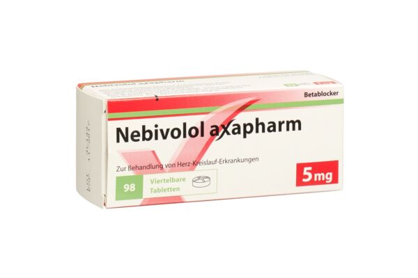 Nébivolol axapharm cpr 5 mg 98 pce