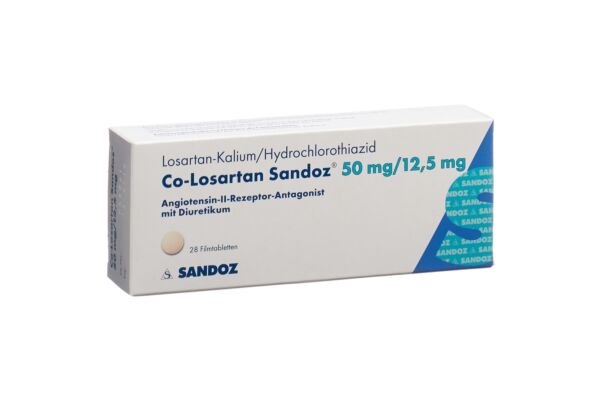 Co-Losartan Sandoz cpr pell 50/12.5mg 28 pce