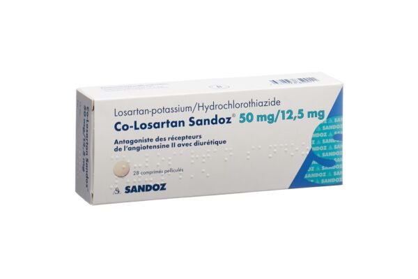 Co-Losartan Sandoz cpr pell 50/12.5mg 28 pce