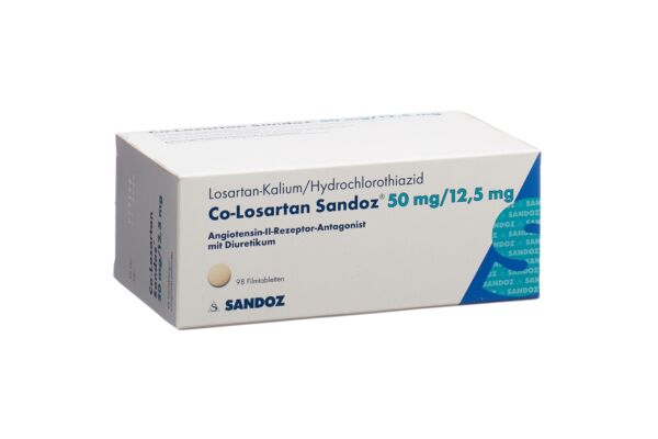 Co-Losartan Sandoz cpr pell 50/12.5mg 98 pce