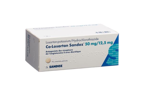 Co-Losartan Sandoz cpr pell 50/12.5mg 98 pce