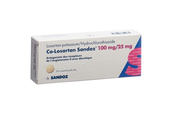 Co-Losartan Sandoz Filmtabl 100/25mg 28 Stk