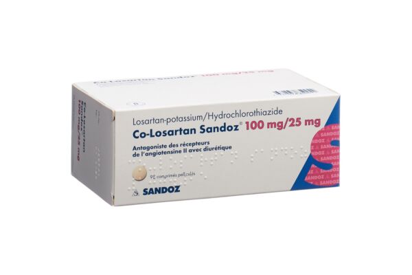 Co-Losartan Sandoz cpr pell 100/25mg 98 pce