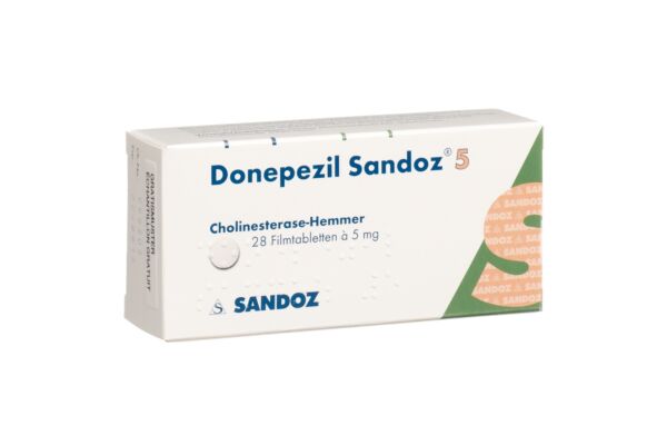 Donépézil Sandoz cpr pell 5 mg 28 pce