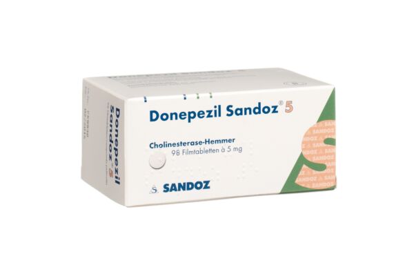 Donépézil Sandoz cpr pell 5 mg 98 pce