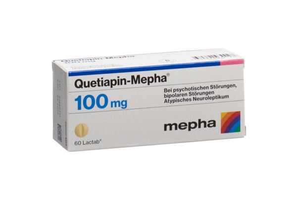 Quetiapin-Mepha cpr pell 100 mg 60 pce