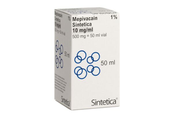 Mepivacain Sintetica Inj Lös 1 % Vial 50 ml