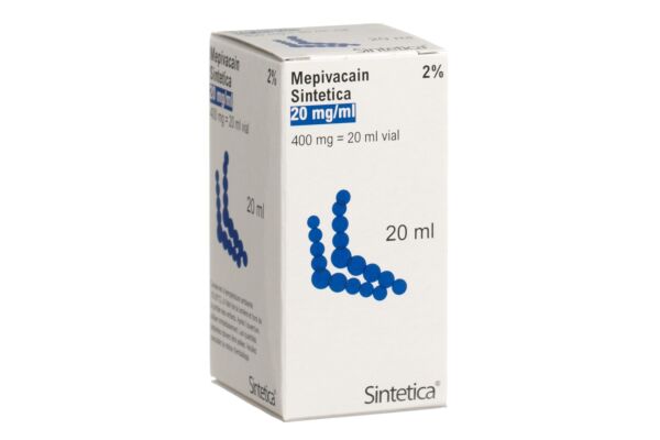 Mepivacain sol inj 2 % vial 20 ml