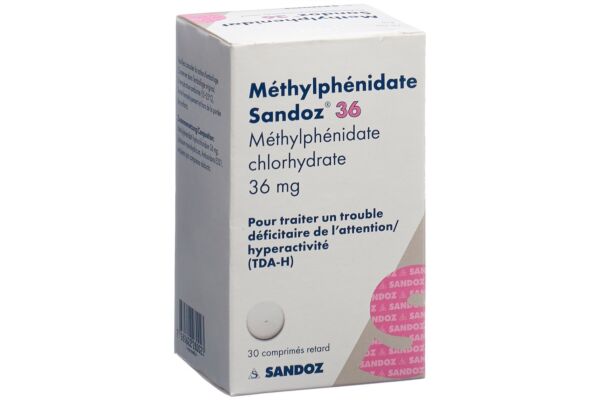 Methylphenidat Sandoz Ret Tabl 36 mg Ds 30 Stk