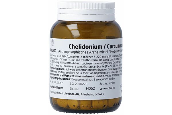 Weleda chelidonium/curcuma comp. cpr croquer 50 g