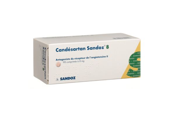 Candésartan Sandoz cpr 8 mg 98 pce