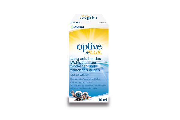 Optive Plus Augen-Pflegetropfen Fl 10 ml