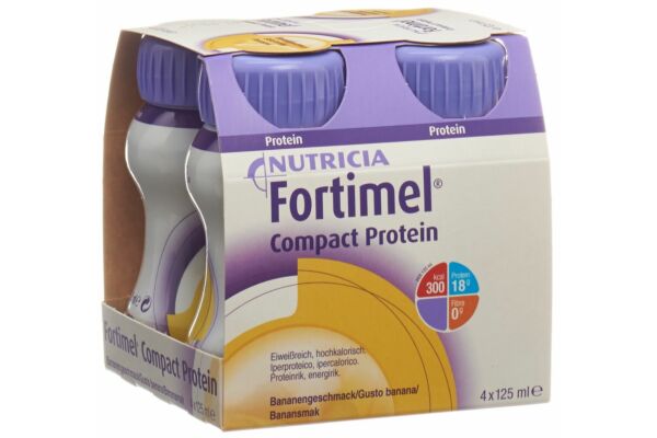 Fortimel Compact protéine banane 4 fl 125 ml