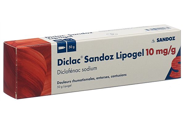 Diclac Sandoz Lipogel 10 mg/g Tb 50 g