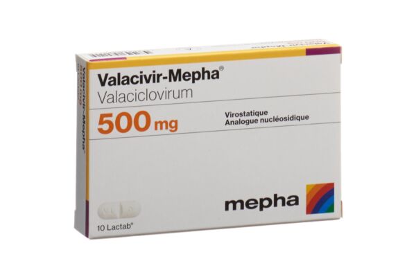 Valacivir-Mepha Lactab 500 mg 10 pce