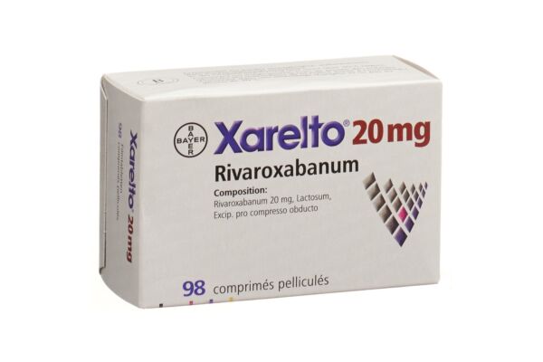 Xarelto cpr pell 20 mg 98 pce