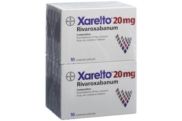 Xarelto cpr pell 20 mg 10 x