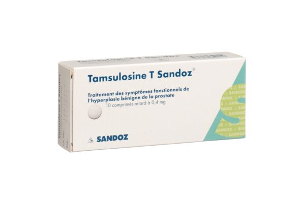 Tamsulosin T Sandoz Ret Tabl 0.4 mg 10 Stk